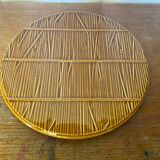 Antique Trivet GIEN Creation VAL D’OR Ceramic Straw Decor Fran