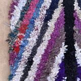 Moroccan carpet boucherouite colored - 94 x 202 cm