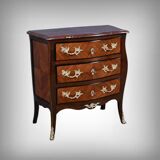 Small marquetry chest of drawers, Louis XV style – mid 19th century