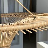 Suspension rattan saucer iron frame D:120 H:60