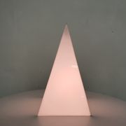 Plastic pyramid table light by Harco Loor, The Netherlands 1980's