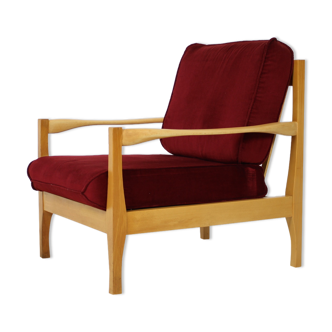 Mid-century armchair, Czechoslovakia, 1970's.