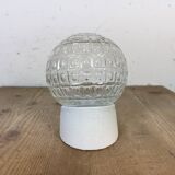 Vintage White Porcelain Wall Light, 1970s