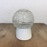 Applique murale en porcelaine blanche vintage, années 1970