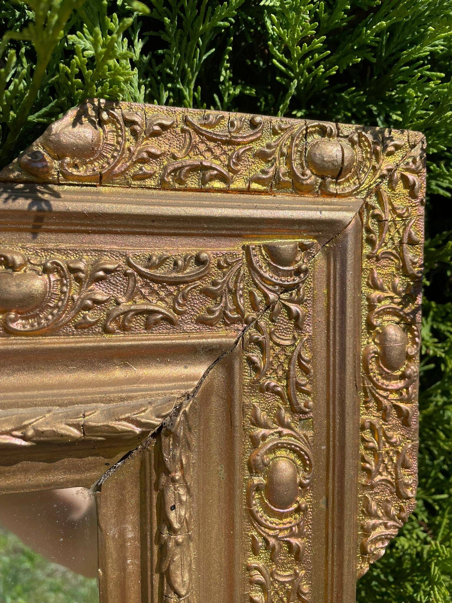 Antique gilded mirror