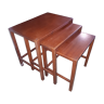 3 pull-out tables in exotic wood