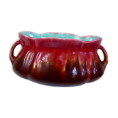 Enameled ceramic planter