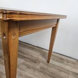 Rectangular coffee table in beech and oak from the 70s