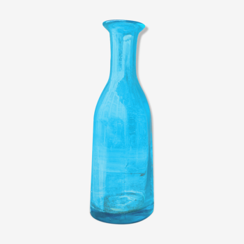 Glass cyan vase