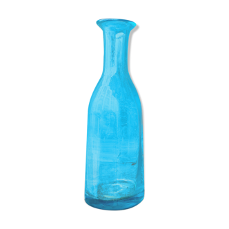 Glass cyan vase