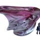Vase Wave Val-Saint-Lambert rubis sommerso design Delvenne 1950