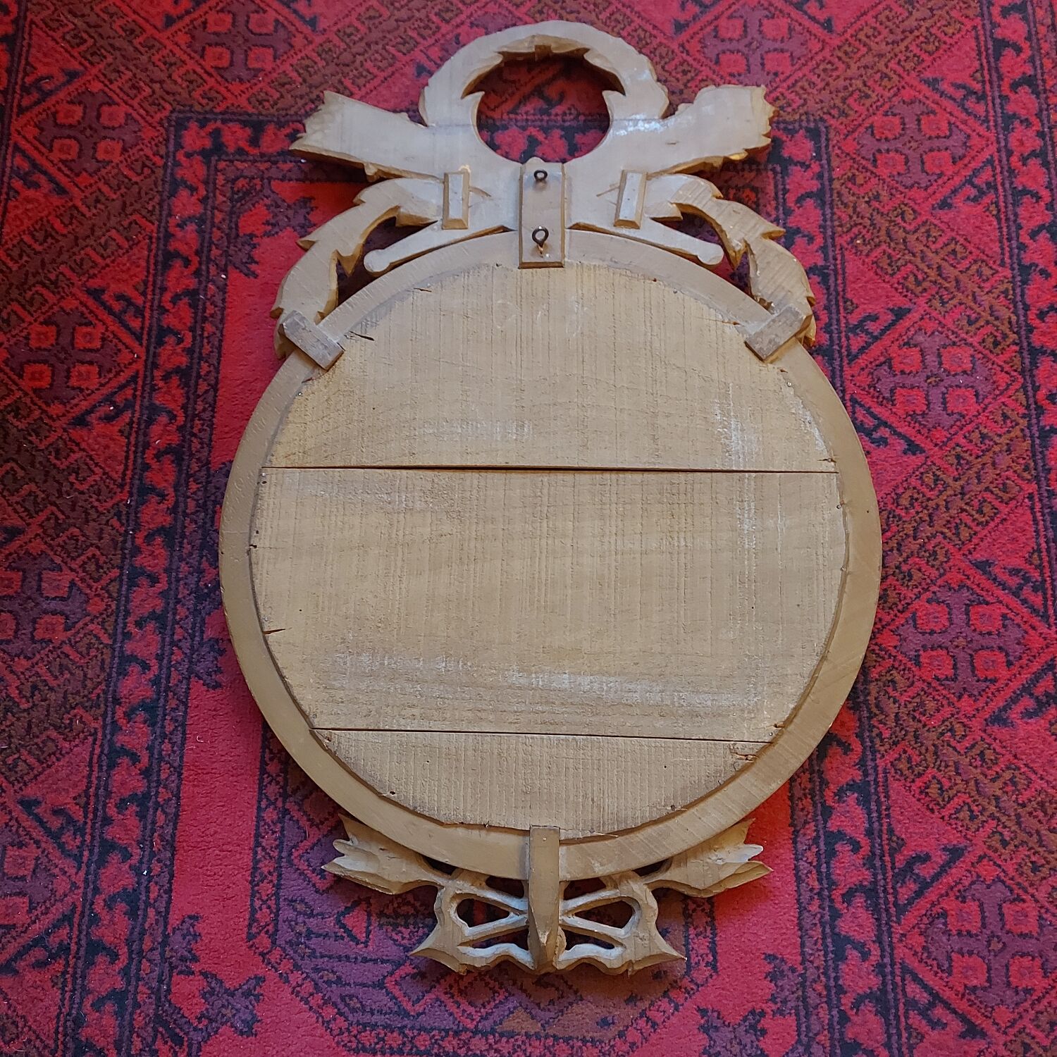 Round mirror in gilded wood Louis XVI style