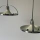 Mid-century modern triple shade ceiling light by Reggiani, 1960s, Italy.