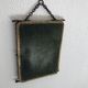 Miroir triptyque barbier doré vert anglais vintage 1930 - 24 x 57 cm