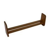 Vintage wooden wall shelve rack bookshelf in wood minimalist