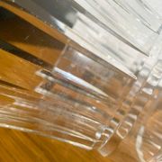 Clear crystal vase Val Saint Lambert