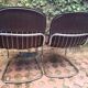 Gastone Rinaldi dining chairs covered with original cow leather, set of two, Italy, 1960s