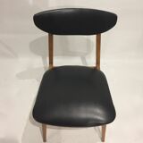 Series of 4 Scandinavian chairs