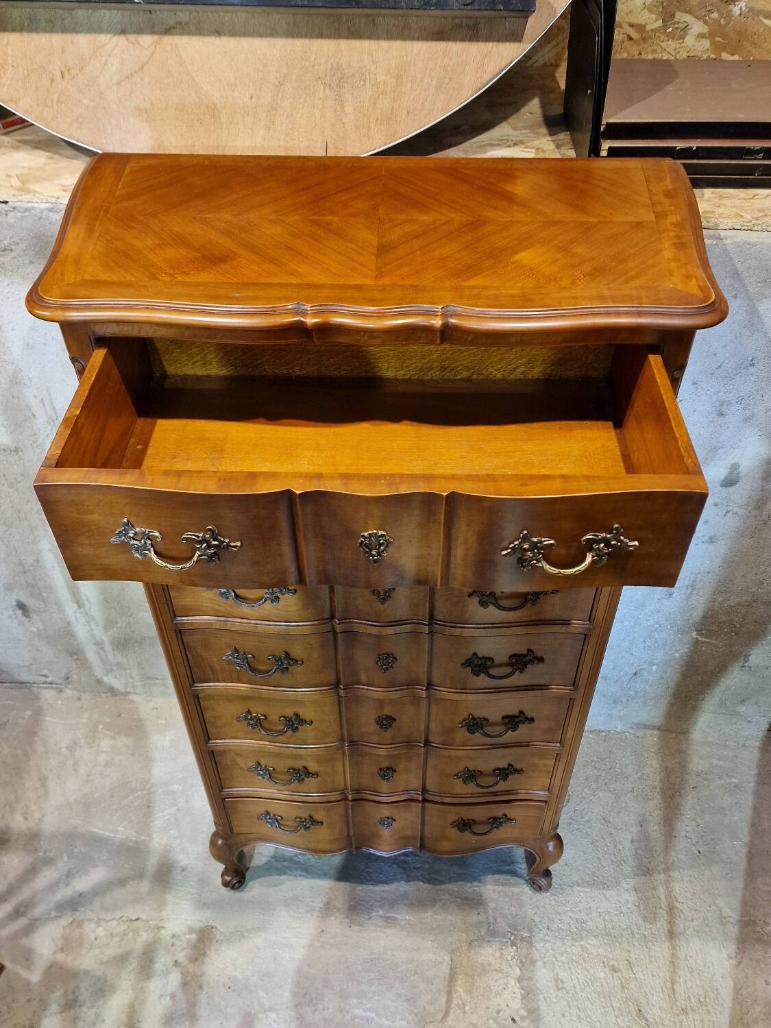 Weekly chest - Louis XV style - Solid wood