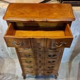 Weekly chest - Louis XV style - Solid wood