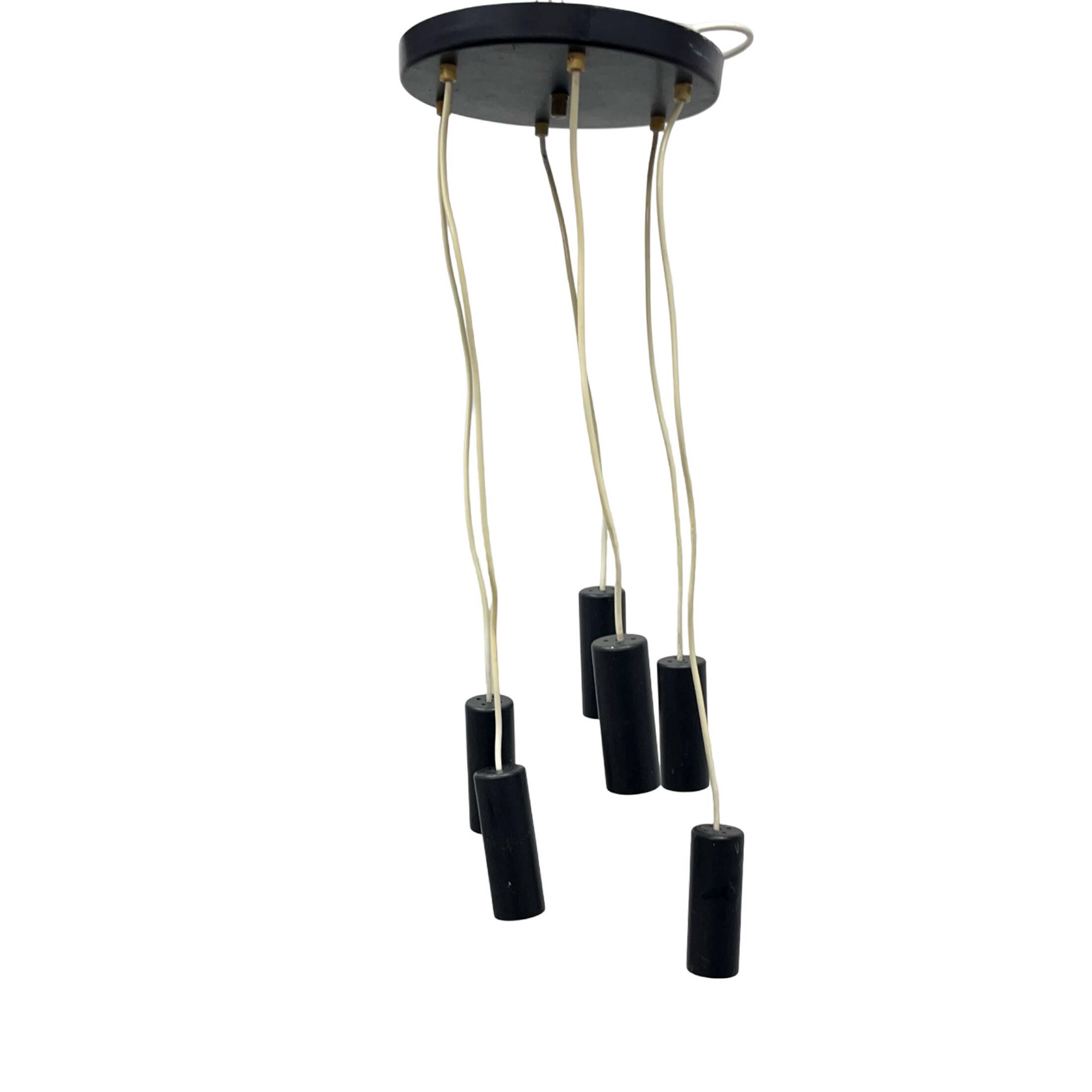 Elektroinstala Jílové cascade pendant lamp Czechoslovakia 1970