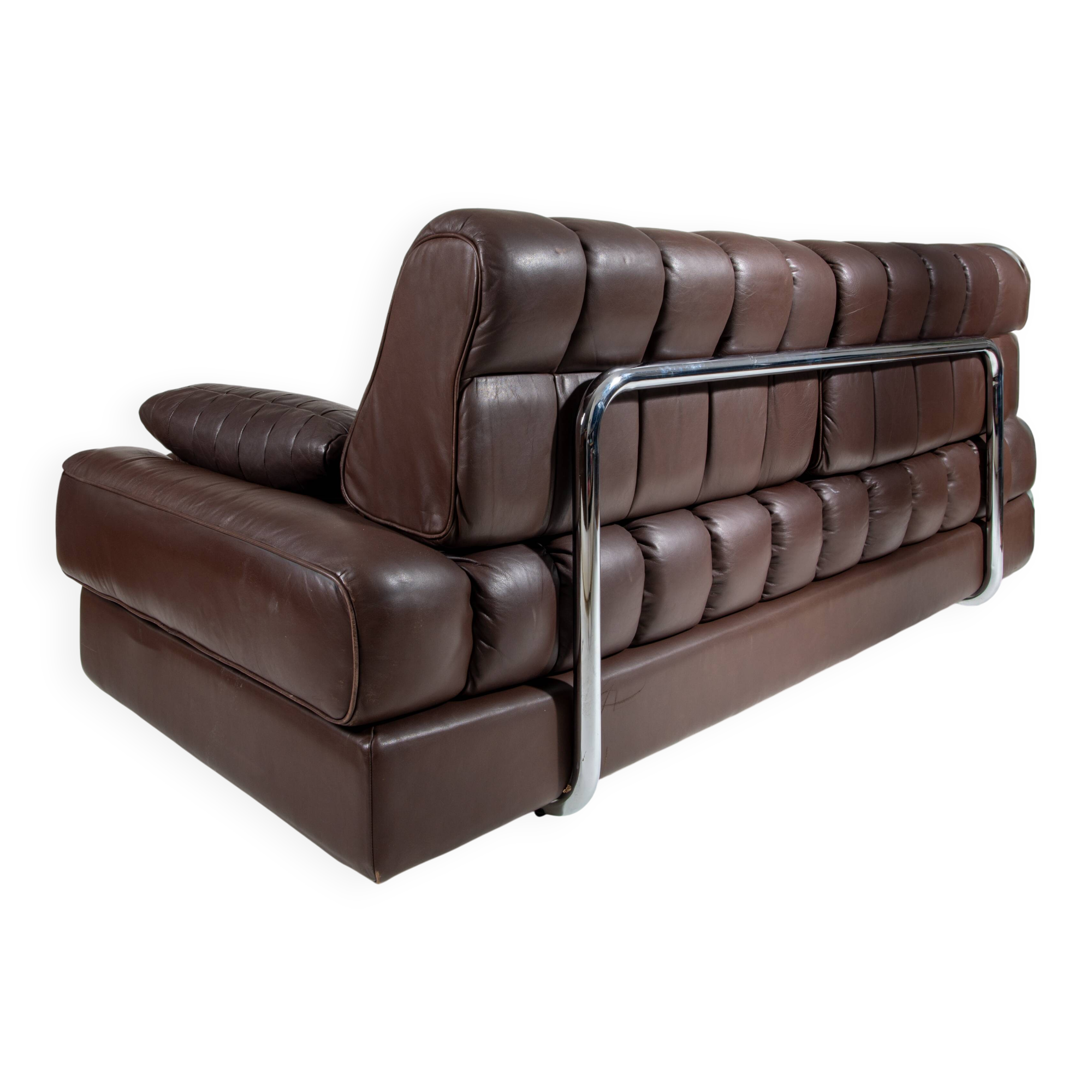 Vintage DS 85 Brown Leather Daybed by De Sede, 1980s