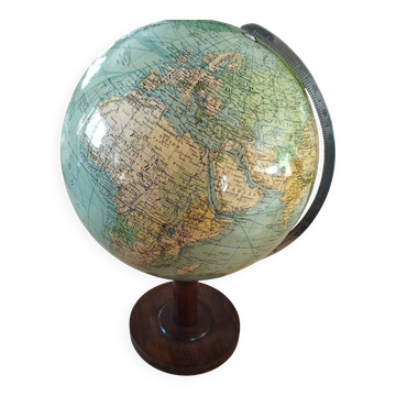 Vintage terrestrial globe Columbus from the 1950s.
