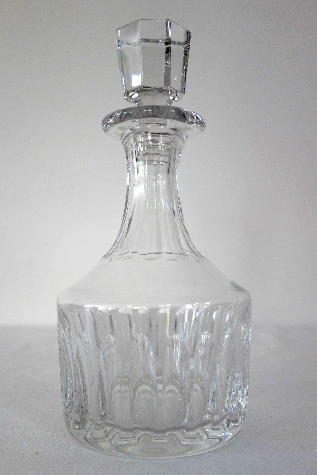 Saint Louis crystal whiskey decanter, marine service