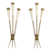Mid-Century pair of large brass sconces attributable to Stilnovo. Italy 195