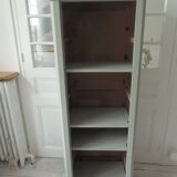 Bookcase, vintage dresser re-enchanted in verdigris waxed finish.