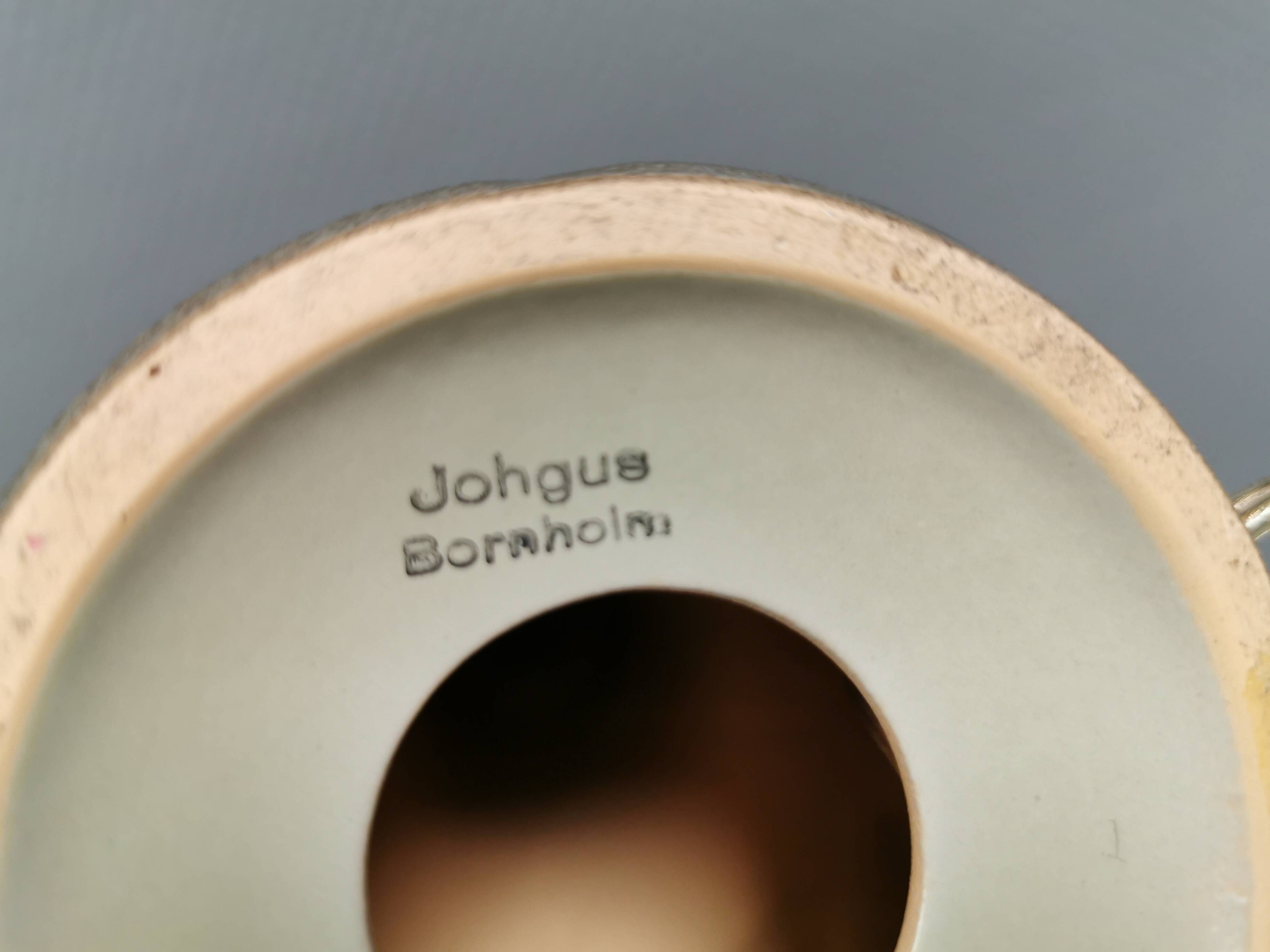 Ceramic table lamp from Danish Johgus, 1970s–80s.