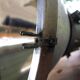Large vintage industrial light fixture pendant light