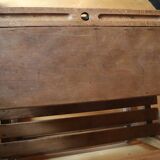 2-seater solid wood school desk