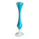 Vase, soliflore en opaline bleue et blanche
