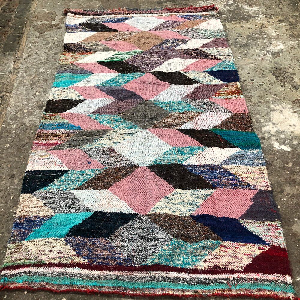 Kilim boucherouite 104 x 197 cm