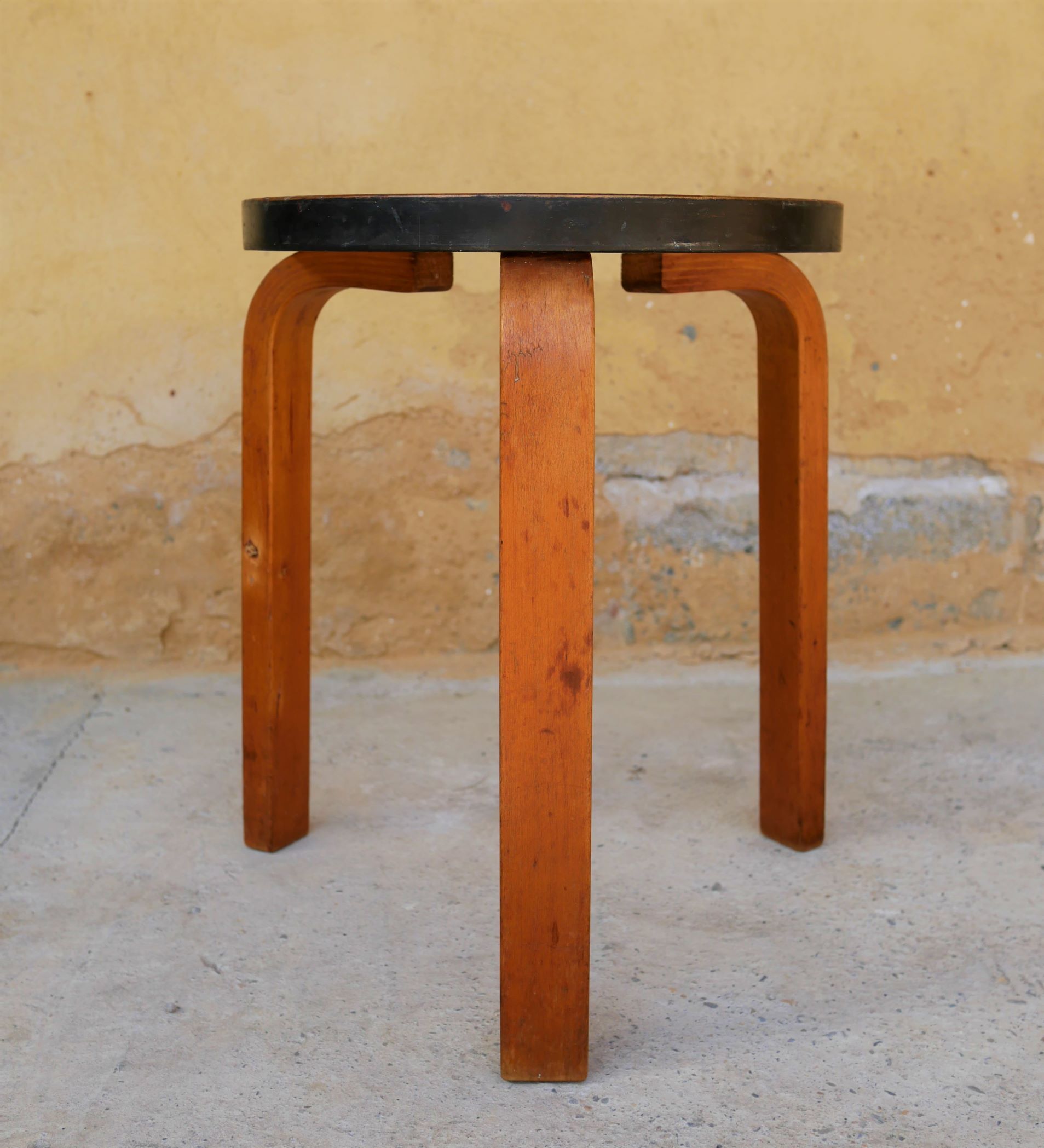 Scandinavian stool by Alvar Aalto for editions Finmar, 30 years