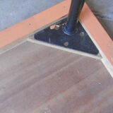 VINTAGE DESSERT TABLE - 70S - WOOD AND METAL