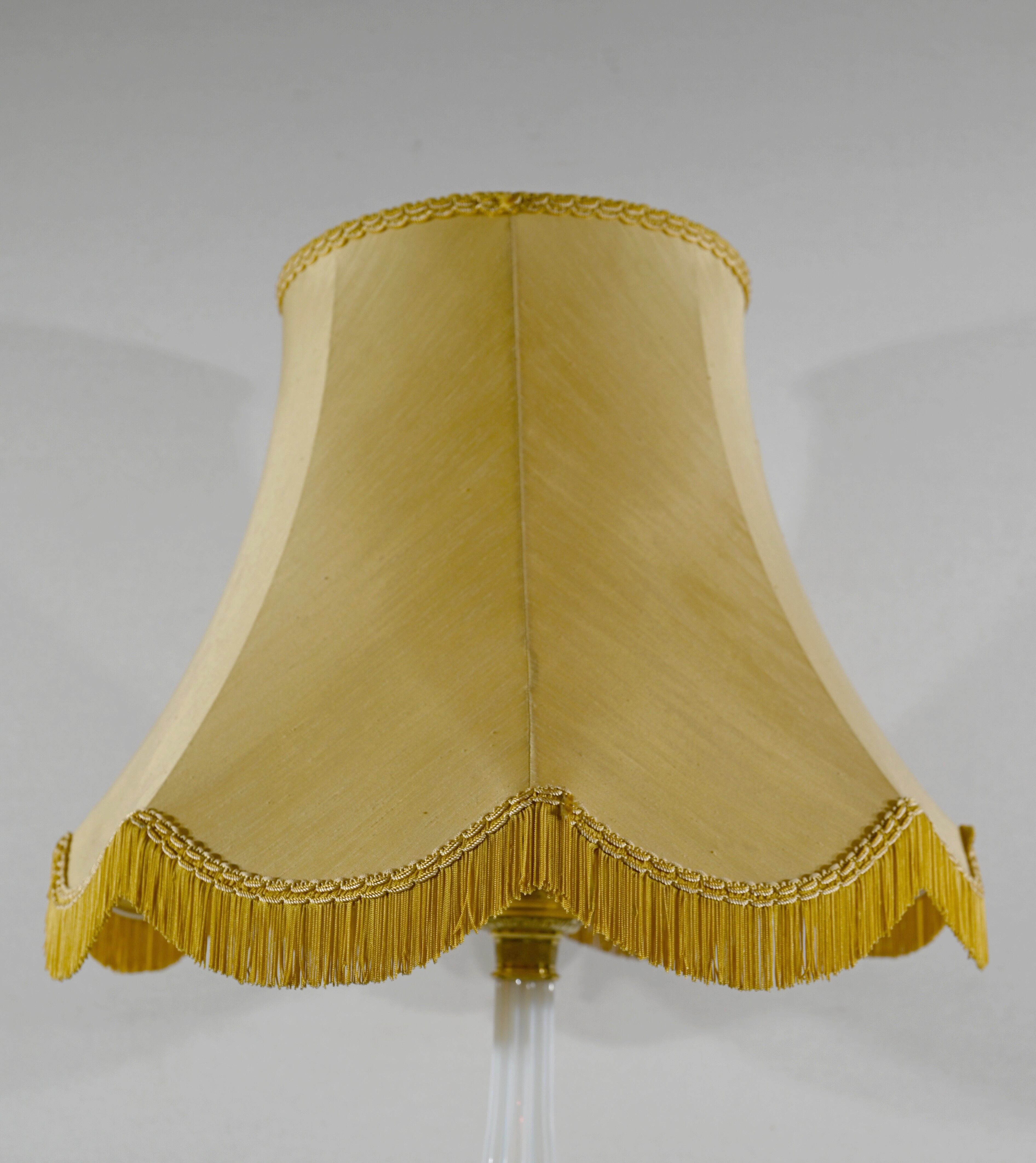 Lamp in Opline and Bronze, Louis XVI style – 1950