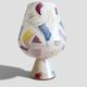 Postmodern Italian Murano Art Glass Chalice, Abstract Decoration, 1980s