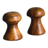 Salière et poivrier en bois