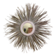 Sunburst Mirror in Rattan and Palm Leaf