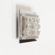 Single 1970s brutalist glass wall sconce by Hillebrand