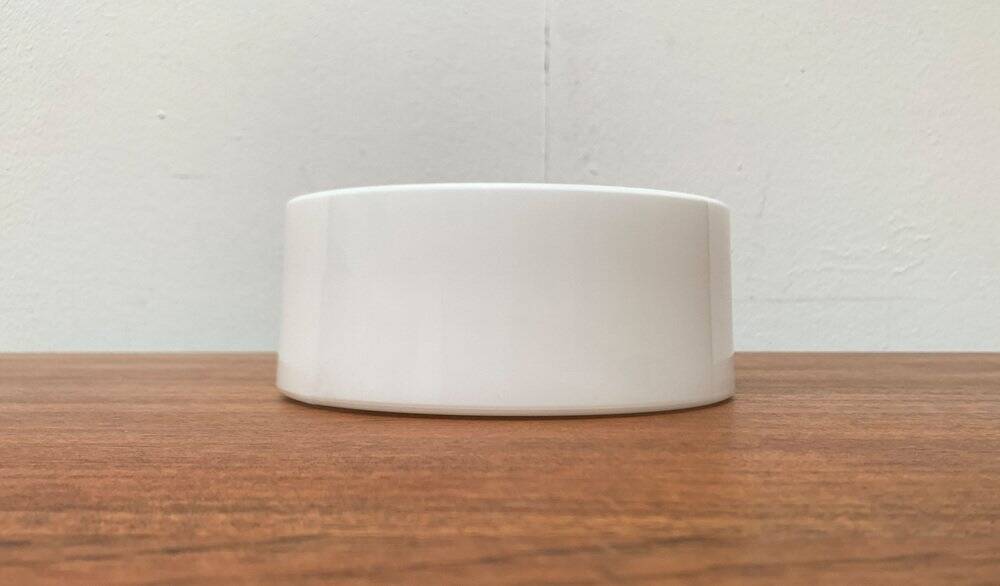 Mid-century German minimalist glass ceiling or wall lamp by Big, 1960s.