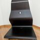 TV unit "Cobra" by Mario Bellini for Horm, Italian design, curved wood and LED.