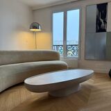 Table basse travertin Swann par Francesco Balzano