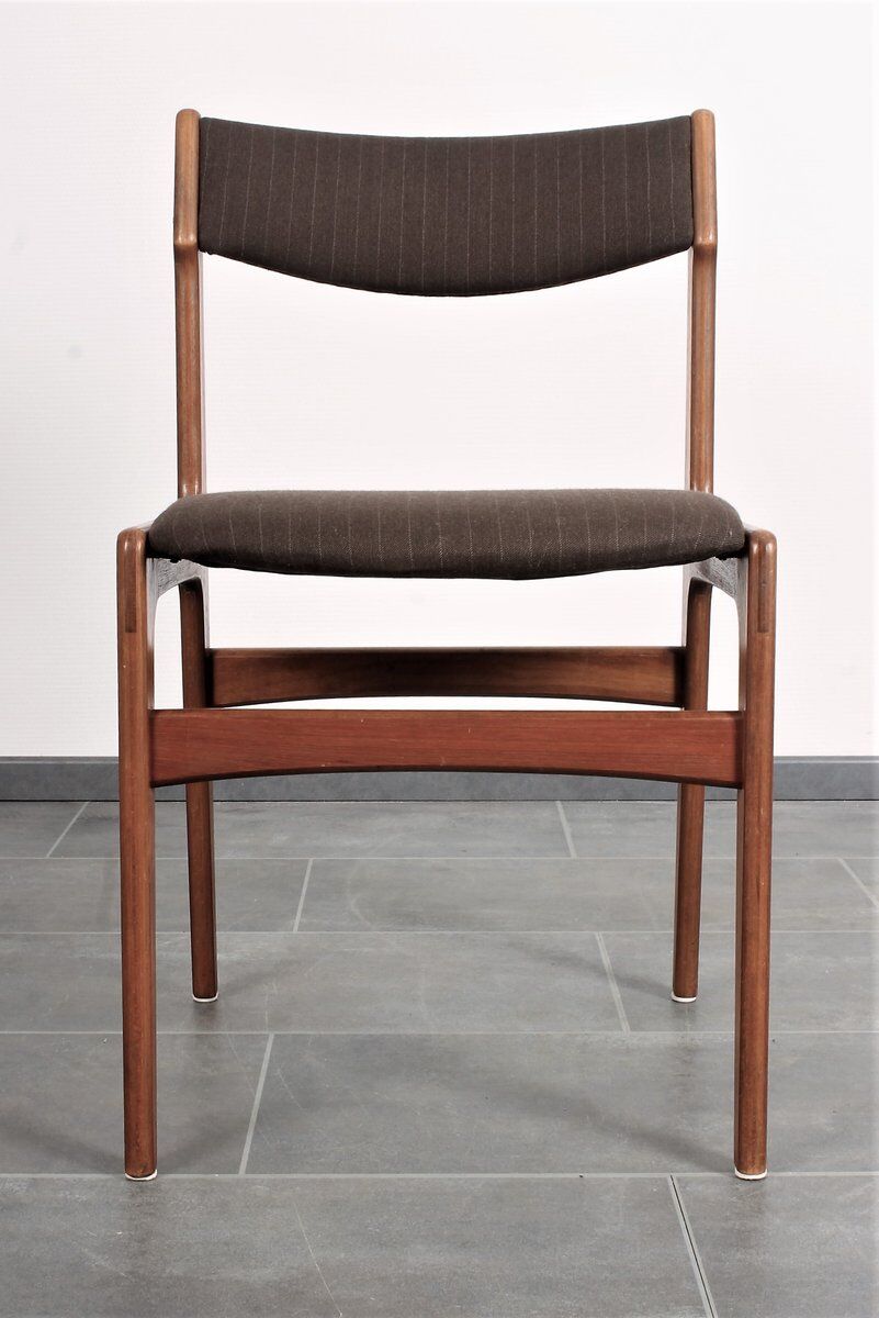 Set of 4 teak dining chairs by Erik Buch for Anderstrup 1950s