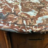 Curved notch in louis xv period marquetry stamped j.b galet