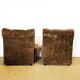 2 fauteuils vintage en velours 1960