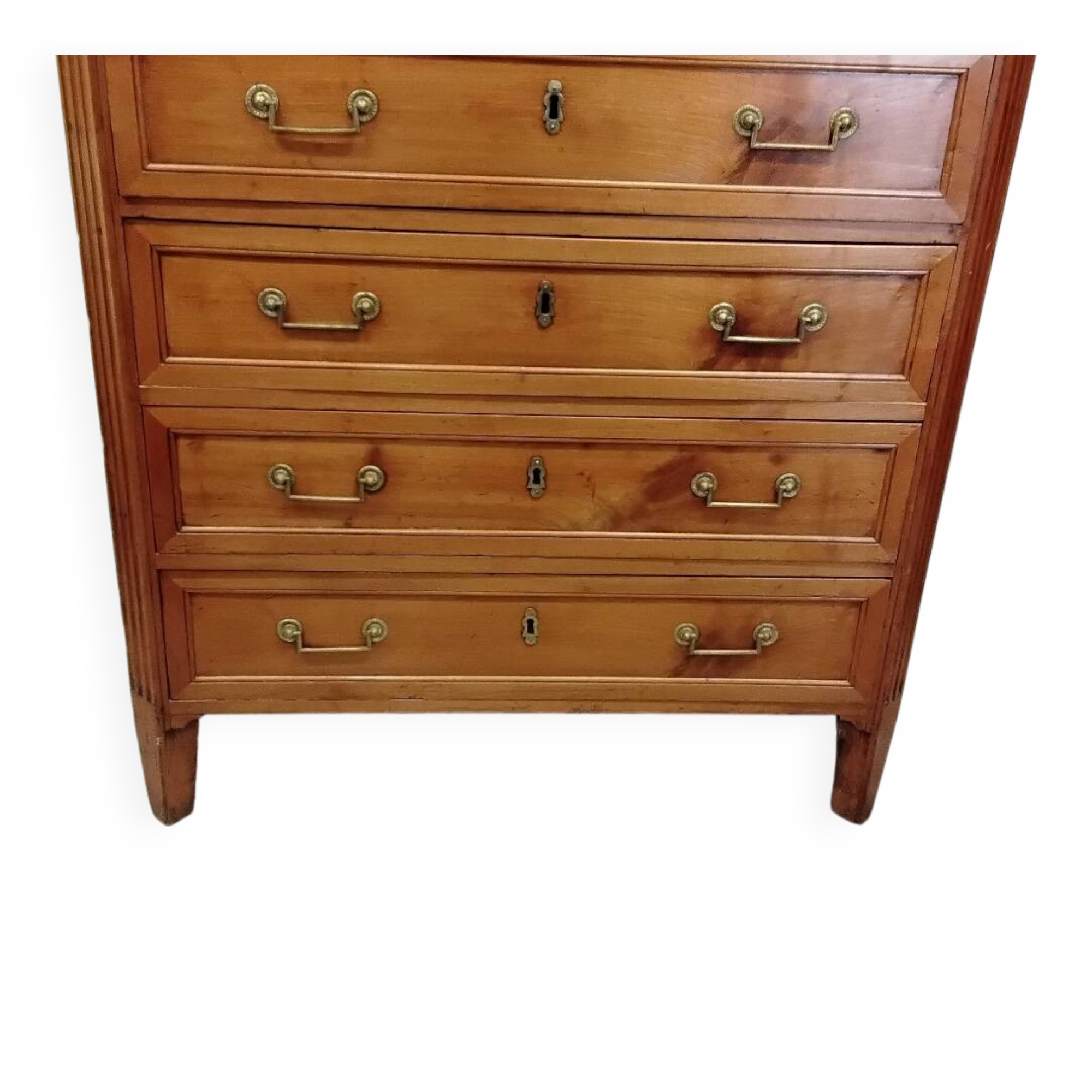 Louis XVI style walnut chest of drawers