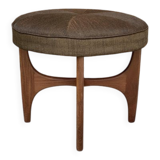 Mid-century ottoman in brown teak by Kofod Larsen for G-Plan, Denmark, 1960s.